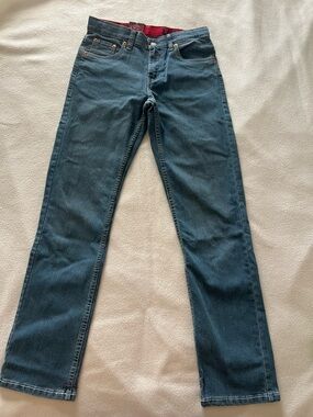 Boys Classic Straight Dark Blue Jeans size 14